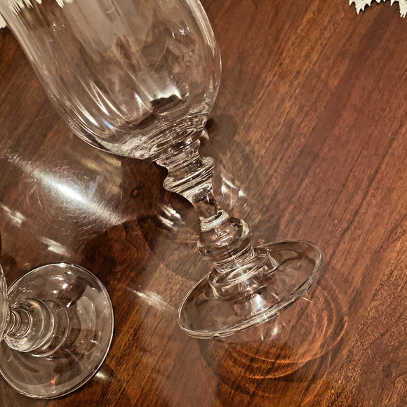 Mikasa Y2K French Countryside Clear Crystal Water or Iced Tea Goblets Set of 4 - Picture 7 of 8